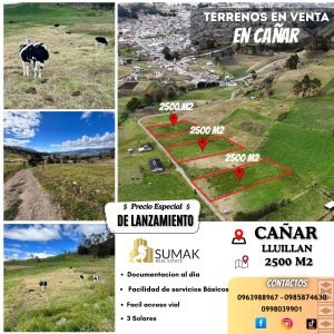Terreno en Lluillan (Cañar)