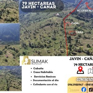 Hacienda de 79 hectáreas en Javin (Cañar)