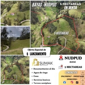 5 Hectáreas en Nudpud (Azogues)