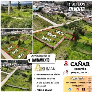 Sitio en Tiopamba (Cañar)