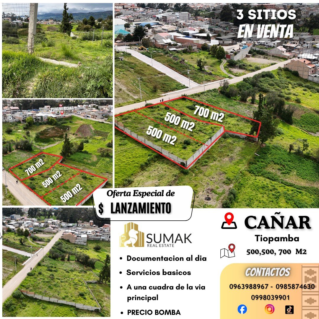 Sitio en Tiopamba (Cañar)