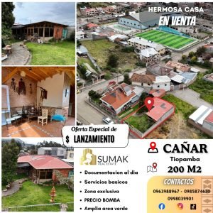 Casa Familiar en Tiopamba (Cañar)